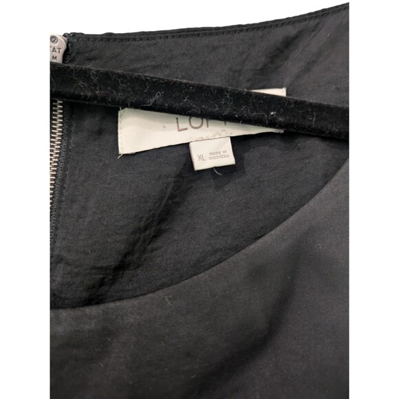 ANN TAYLOR LOFT WOMEN BACK AND CREAM CHEETAH LEOPARD PRINT TOP BLOUSE SIZE XL - Picture 3 of 3